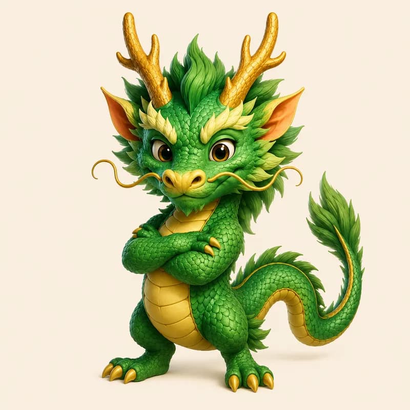 Dragon zodiac personality illustration