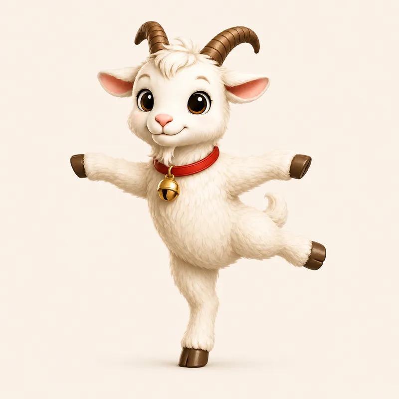 Goat zodiac health illustration