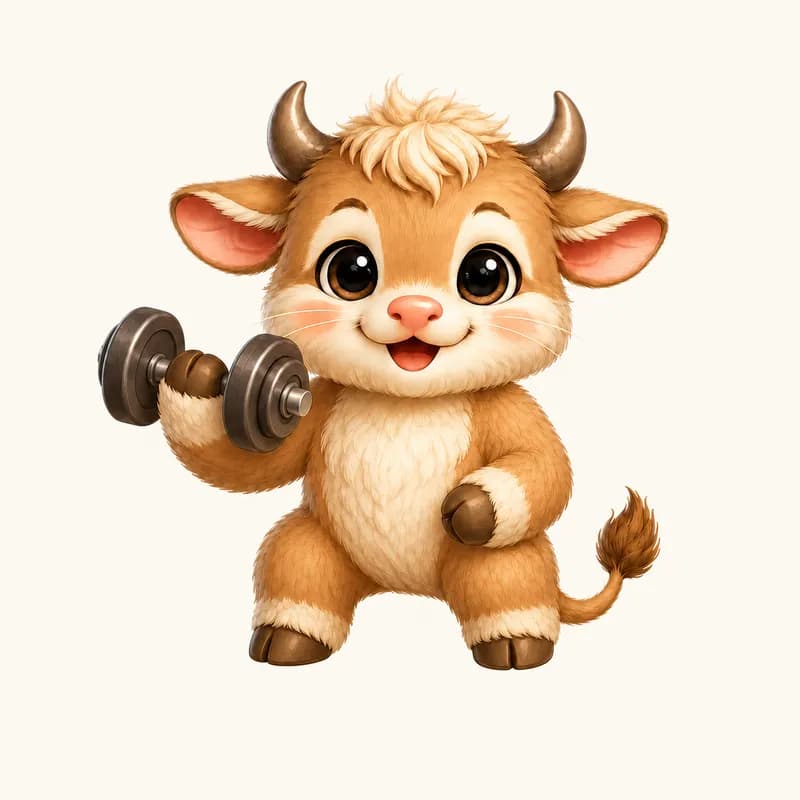 Ox zodiac health illustration