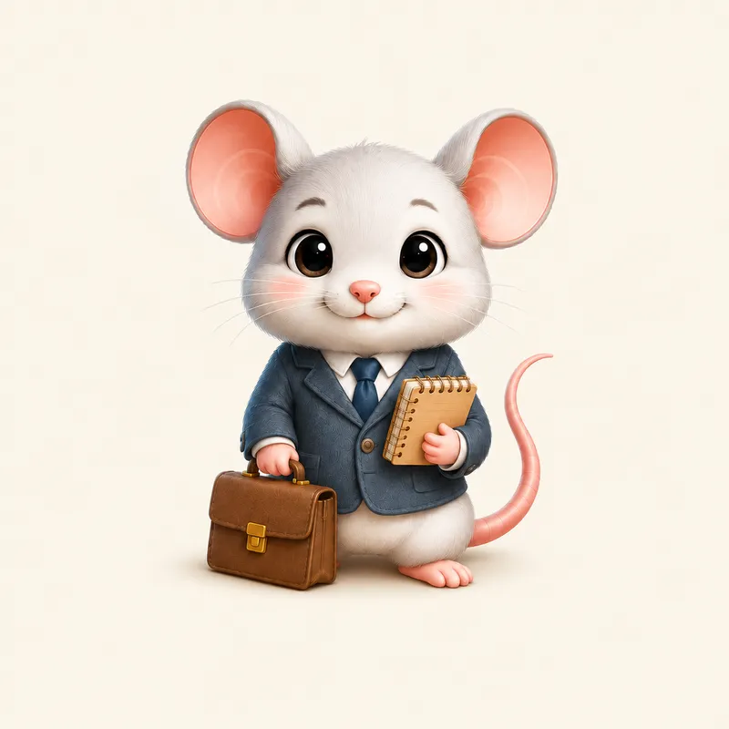 Rat zodiac career illustration