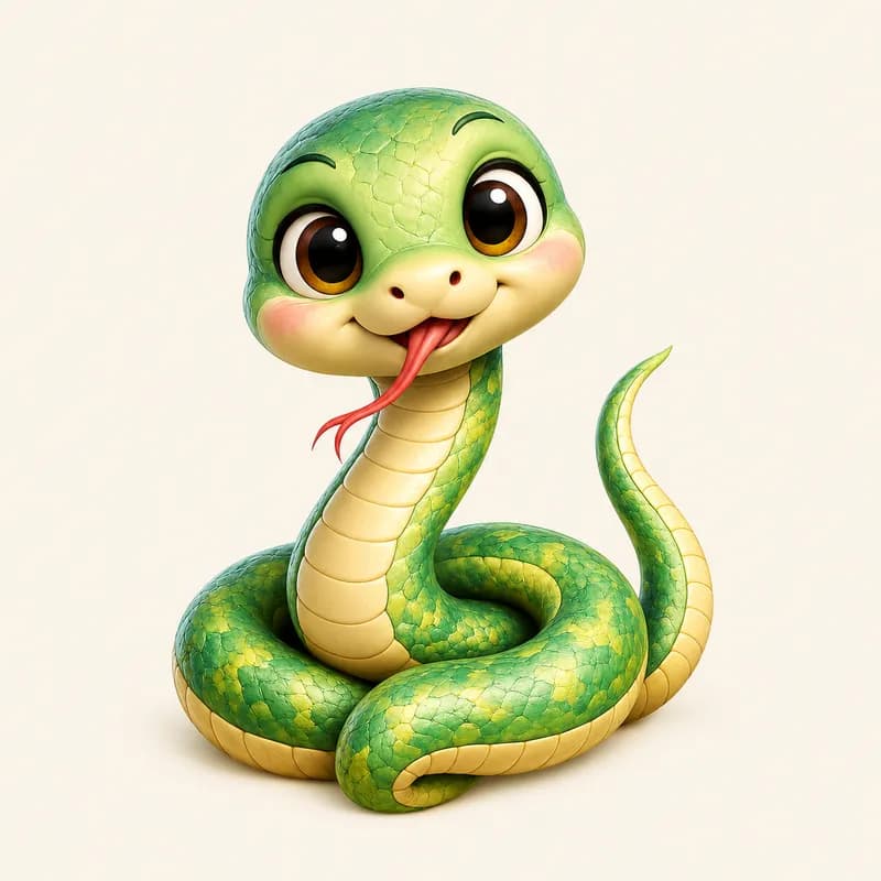 Snake zodiac personality illustration